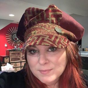 Hat handmade in detroit! Reds golds soft hip hop